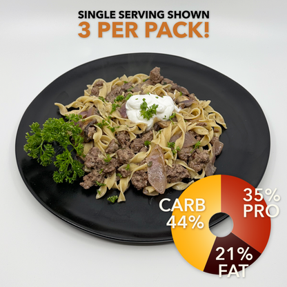 Built Beef Stroganoff: 3 Serving Pack